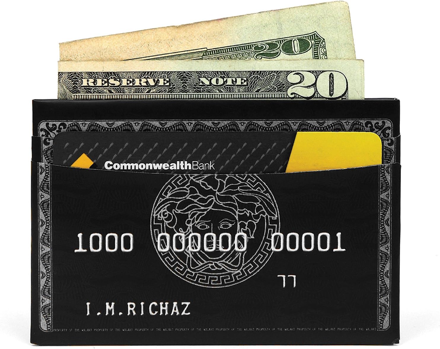 The Black Card Paper Wallet - Slim - The Walart - Mighty Tyvek Dynomighty