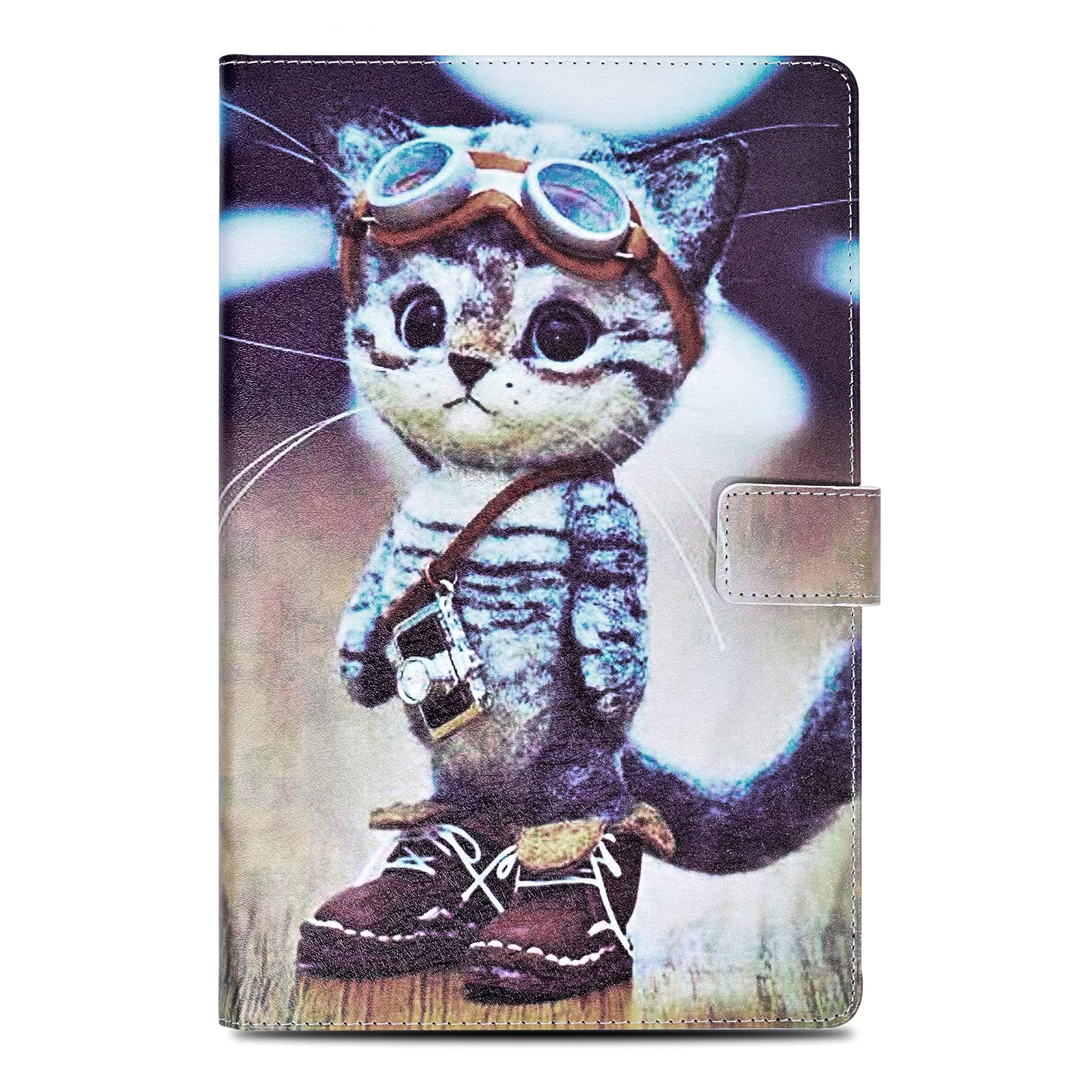 Auslbin Case für iPad Mini 5/4 / 3/2 / 1 7.9 Inch PU Leather Stand Function Case Magnetic Cover für iPad Mini 1 / iPad Mini 2 / iPad Mini 3 / iPad Mini 4 / iPad Mini 5 - Adventure cat