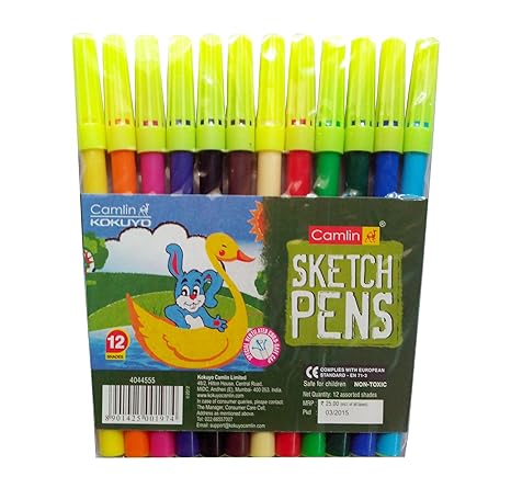 Camlin Kokuyo Sketch Pen - 12 Shades 