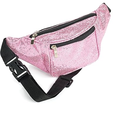 pink sparkly bum bag