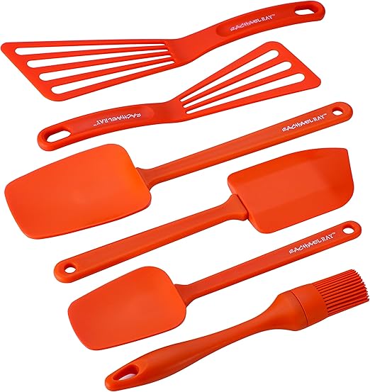 Rachael Ray Tools & Gadgets 6Piece Nylon Tool Set, Orange Kitchen & Dining