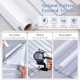 Lifetree Window Film Privacy Frosted Stripe 75x300cm Static Cling UV Protection view 9