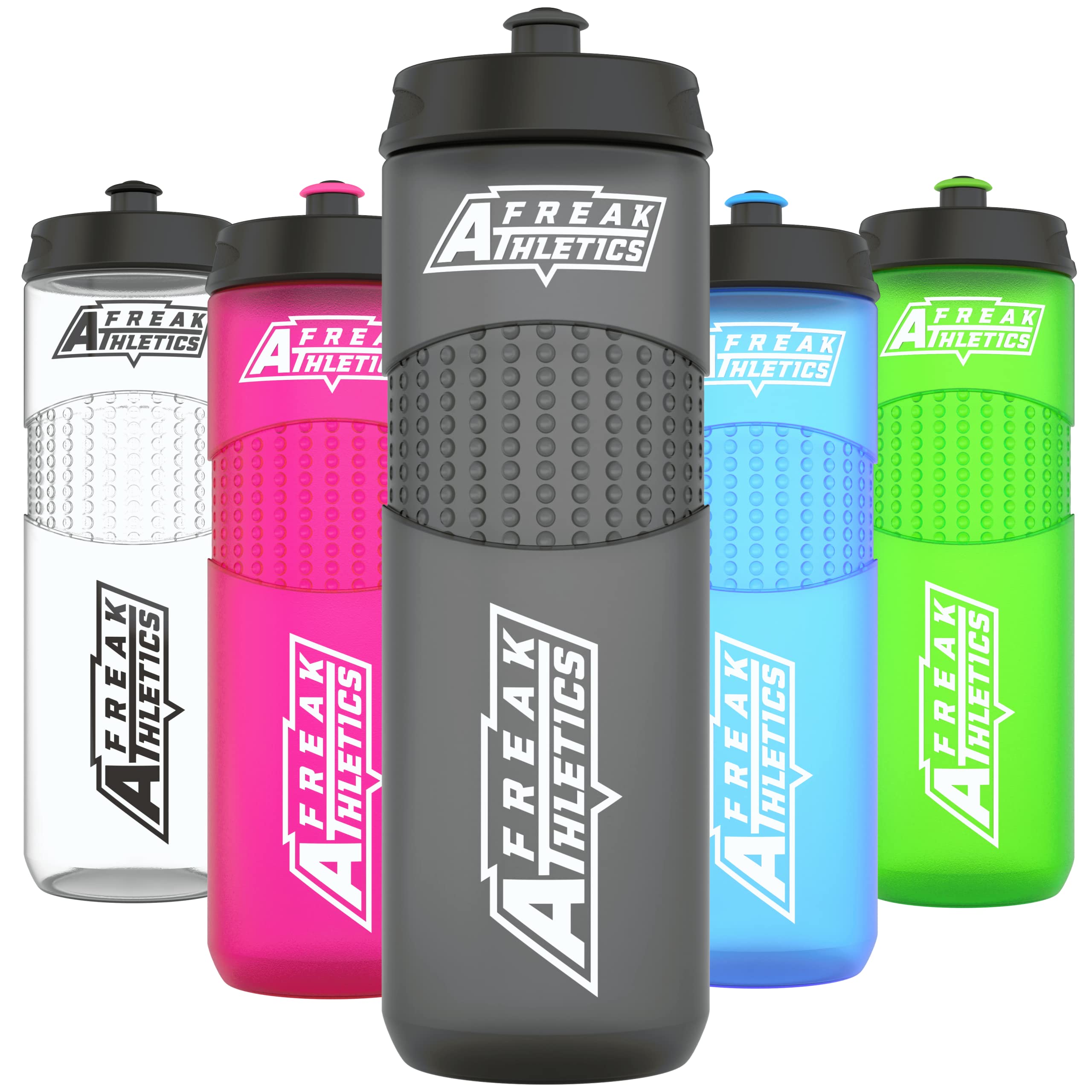 Freak Athletics Water Bottle - Premium BPA Free Sports Bottle 750ml (Black Transparent) — image 1