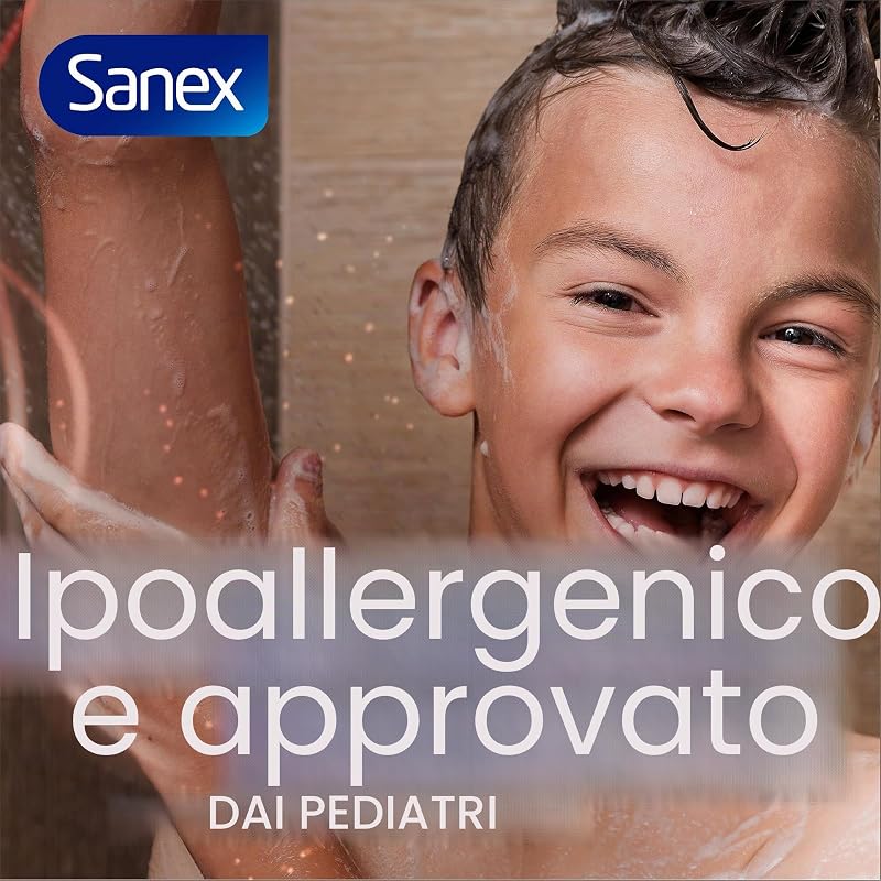 Cura Expert Kids Gel Doccia, confezione da 6 pezzi x 475 ml, gel per bambini, ipoallergenico, 12 ore di idratazione, dermatologicamente testato, approvato dai pediatri