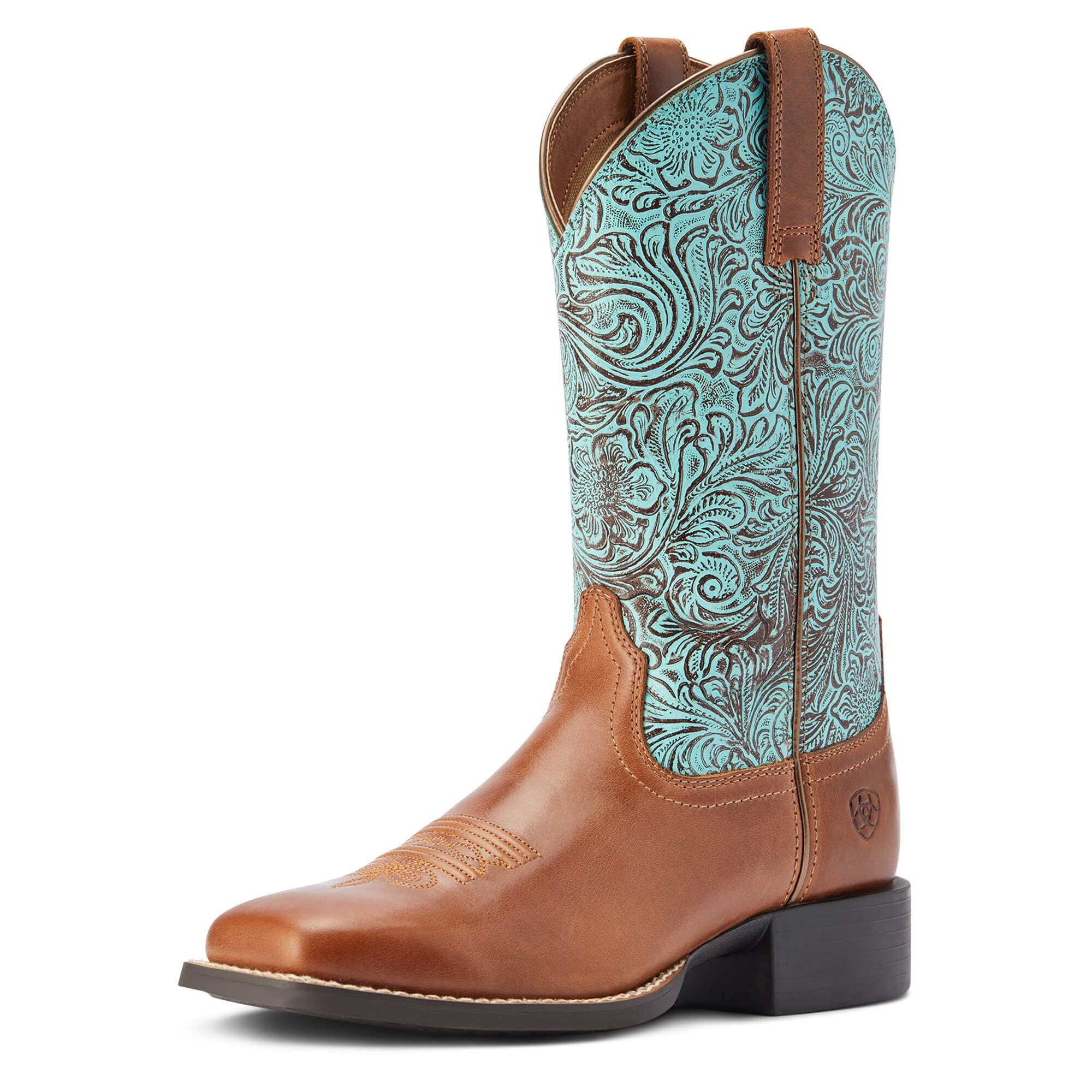 ARIAT Women’s Round Up Wide Square Toe Western Boot Image