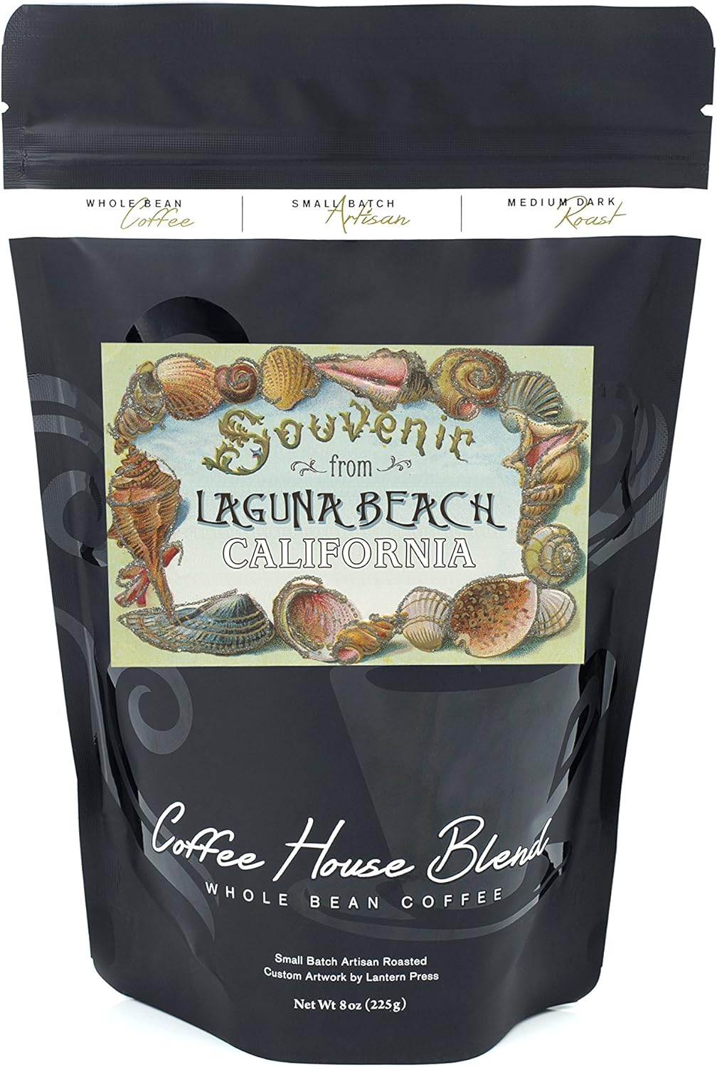 Laguna Beach, California Shells Souvenir (8oz Whole Bean Small Batch