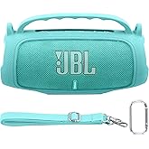 Baval Silicone Case Compatible with JBL Charge 5 Portable Waterproof Bluetooth Speaker(Teal Silicone Cover)