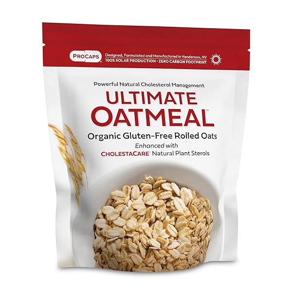 ANDREW LESSMAN ULTIMATE OATMEAL 60 SERVINGS – PREMIUM ORGANIC, GLUTEN-FREE ROLLED OATS, HEART-HEALTHY FIBER AND NON-GMO SOURCED PHYTOSTEROLS. PROMOTES HEALTHY CHOLESTEROL LEVELS. NO ADDITIVES