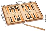 Yellow Mountain Imports Bozcaada Travel Magnetic Backgammon Set 23.5cm view 9