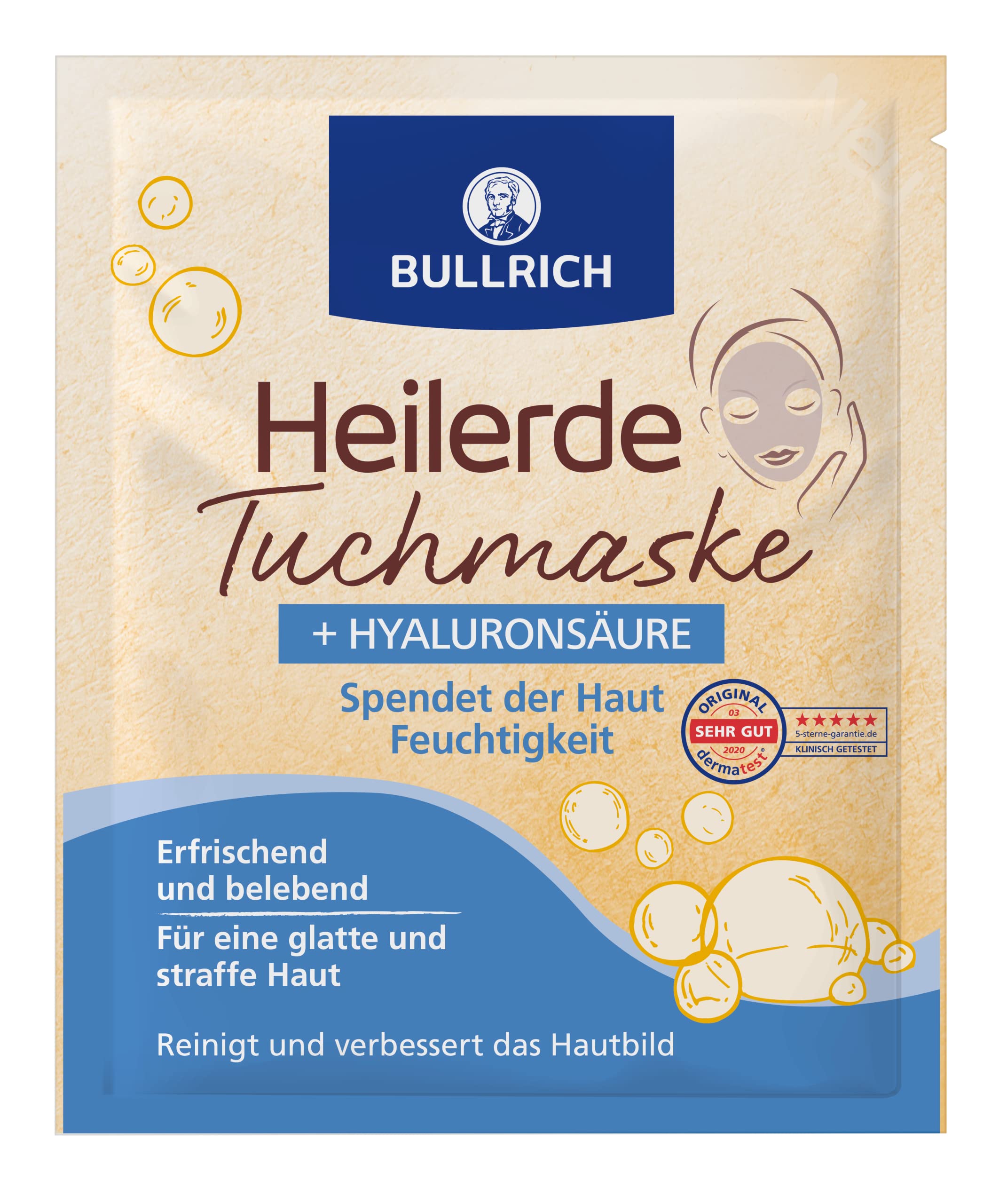 Bullrich Healing Clay Mask + Hyaluronic Acid 20 g