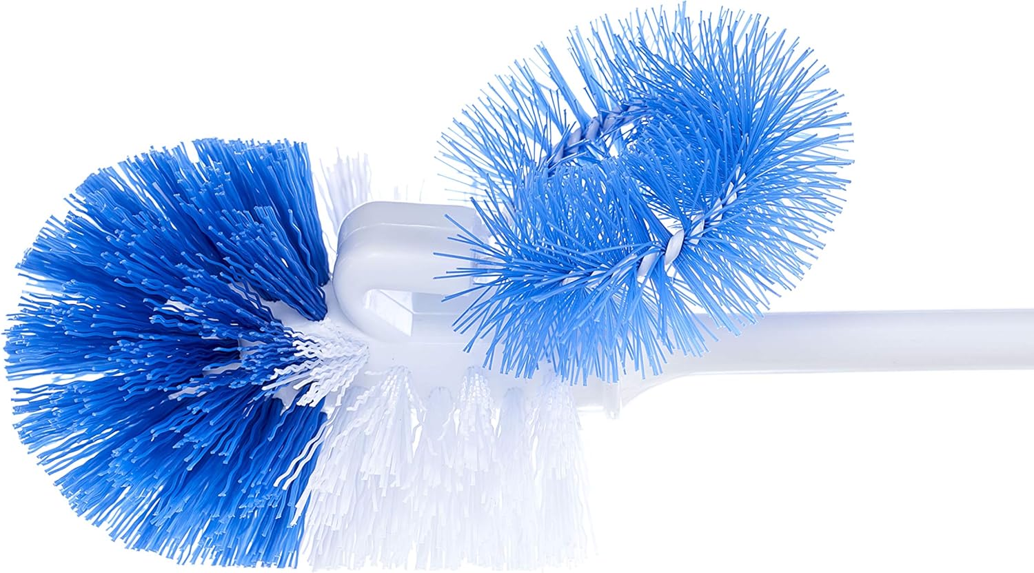 Superio Toilet Scrubber Brush and Holder Under Rim Lip Brush with Storage Caddy, Toilet Scrub Brush Bowl Wand Cleaner Scrubbing Wand, Bathroom Cleaning Commode Brush (Blue): Home & Kitchen