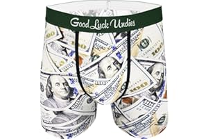 Good Luck Undies Men's Money Boxer Brief Underwear