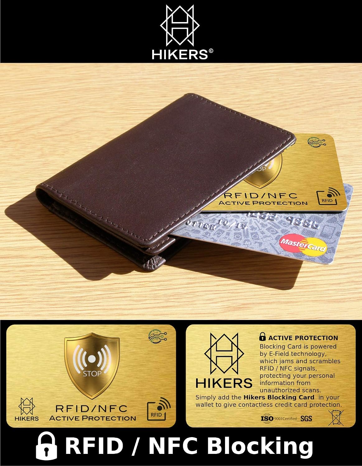 3 RFID/NFC Blocking Card, Signal Blocker, Contactless Cards Protection, 1 Card Protects Your Entire Wallet, No Fiddly Sleeves - Image 3