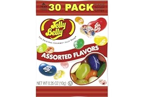 SHIPPEDFAST Jelly Beans. Individually Wrapped, Jelly Belly individual mini packs (30 Packs).