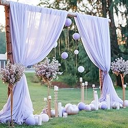 PARTISKY Wedding Arch Draping Fabric,1 Panel 18FT
