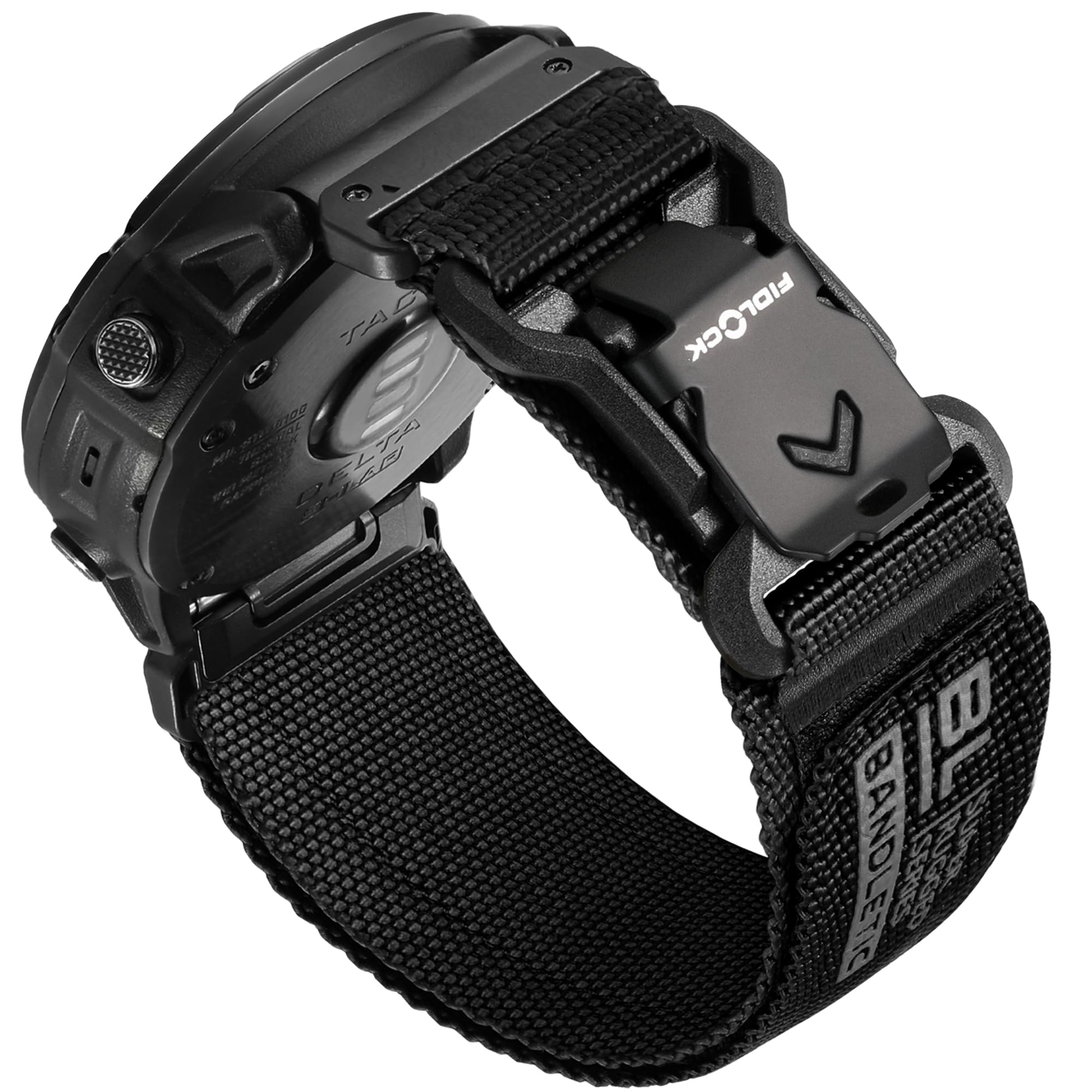 Photo 1 of Bandletic Compatible with Garmin Fenix 5X 6X 7X Watch Band - 26mm Easy-Fit Rugged Nylon Strap with Magnetic Fidlock V-Buckle for Fenix 8 51mm/7X 6X Pro/5X Plus/3/3 HR/Tactix/Epix Pro2 51mm/Instinct 2X