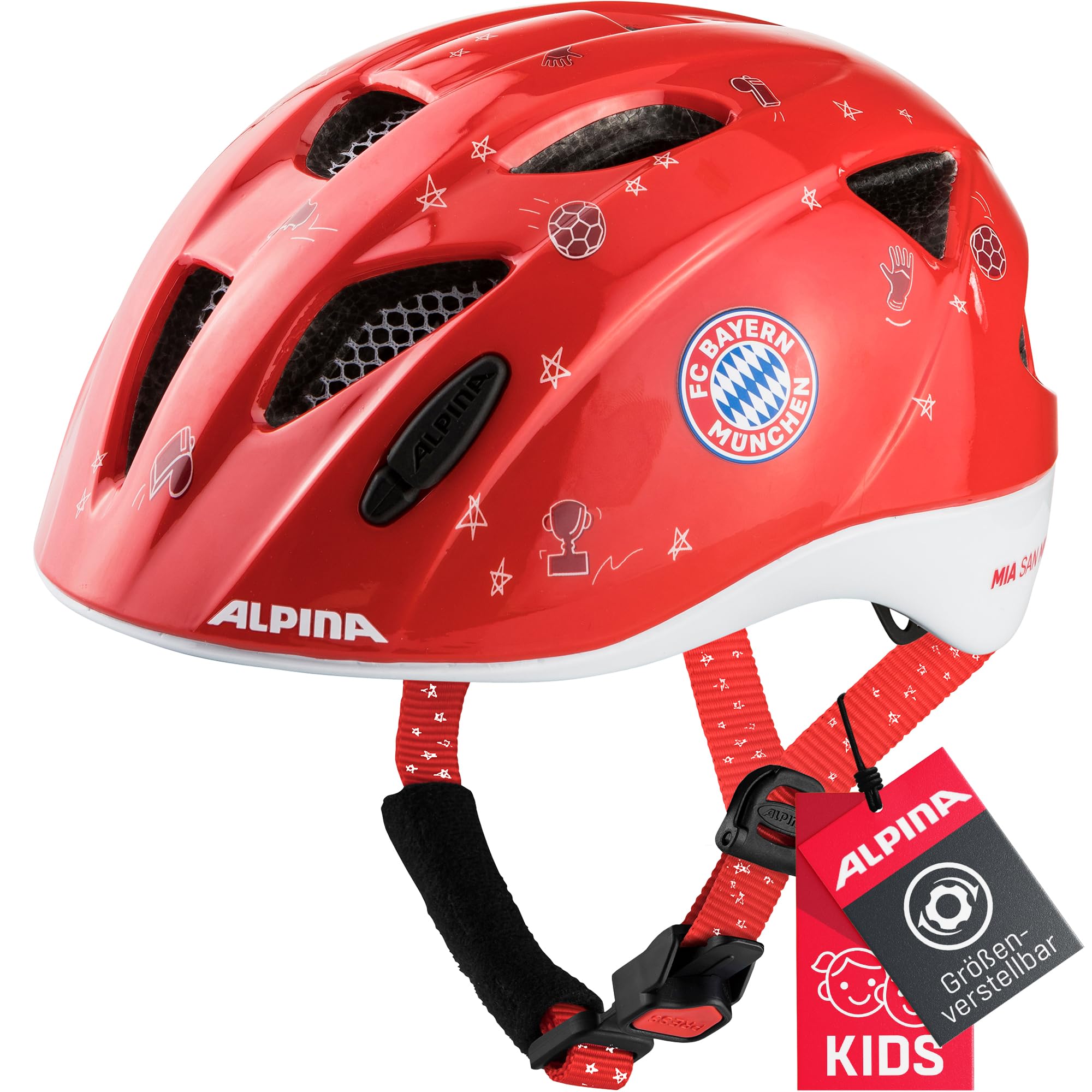 ALPINA Unisex - Children, XIMO FCB cycling helmet, FCB gloss, 45-49 cm