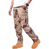 BACKBONE Mens Casual Street Fashion Camo Cargo Pants Army Combat Military BDU Pants Work Hunt Pants