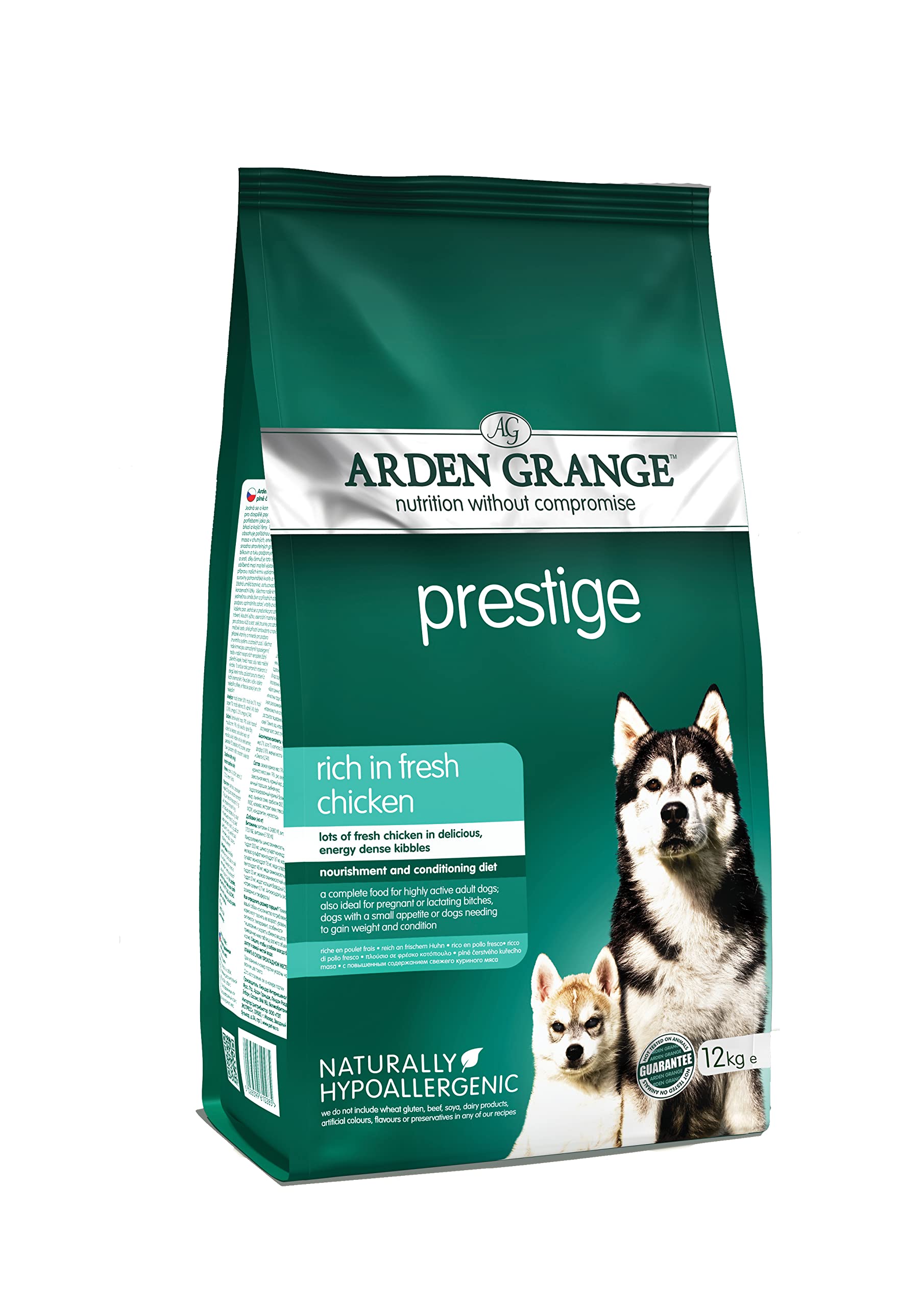 Arden Grange Prestige Dry Dog Food Rich in Fresh Chicken, 12 kg