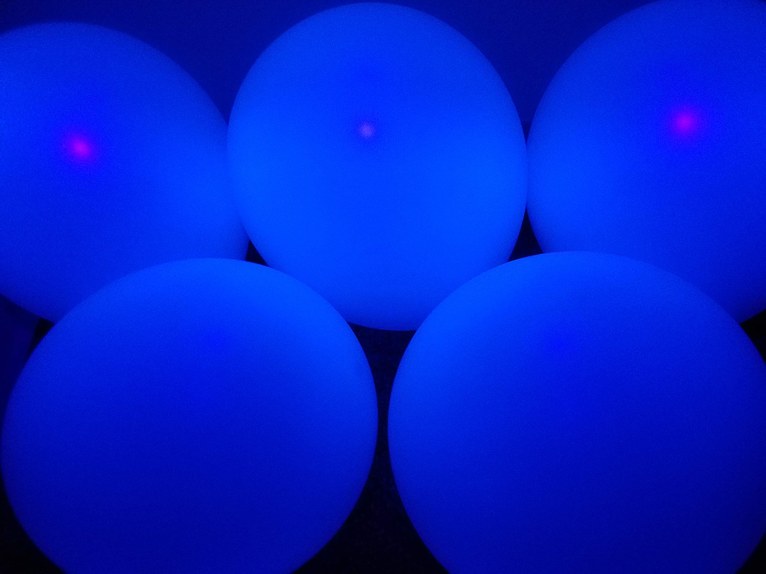 Glow in The Dark Party Balloons That Glow Under Blacklight - Single Color 25 Pack (Blue)