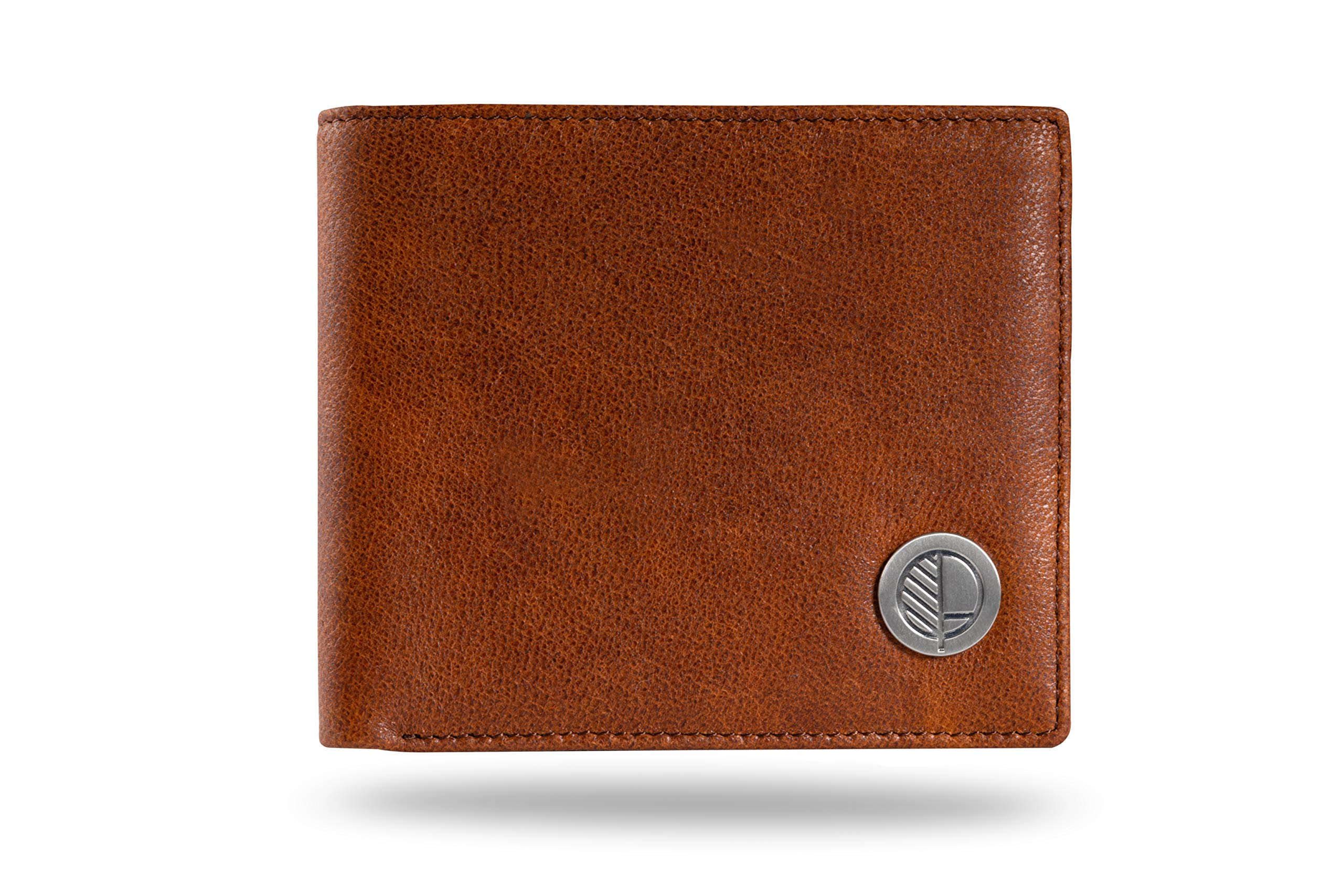 Drew Lennox |Classic Mens Bifold Wallet | Premium British Leather | Slim Yet Practical - Rustic Brown with Vintage Patina
