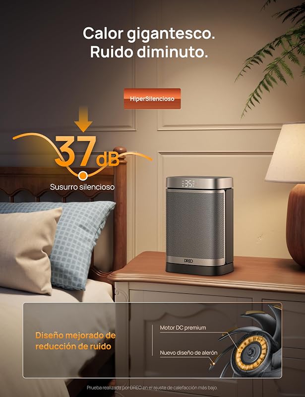 Aquecedor Atom One, 3 modos 3 velocidades, 70°Oscilação, aquecedor cerâmico PTC com termostato, com termostato, temporizador 1-12H, controle remoto, modo de economia de energia ECO