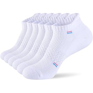 MAXTOP Ankle Compression Socks for Men Women-Cushioned Arch Support,Anti Blister,Plantar Fasciitis Relief 3/5 Pairs