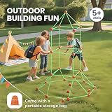 Tiny Land Glow Fort Building Kit for Kids 86 Rods 44 Balls Glow in the Dark view 4