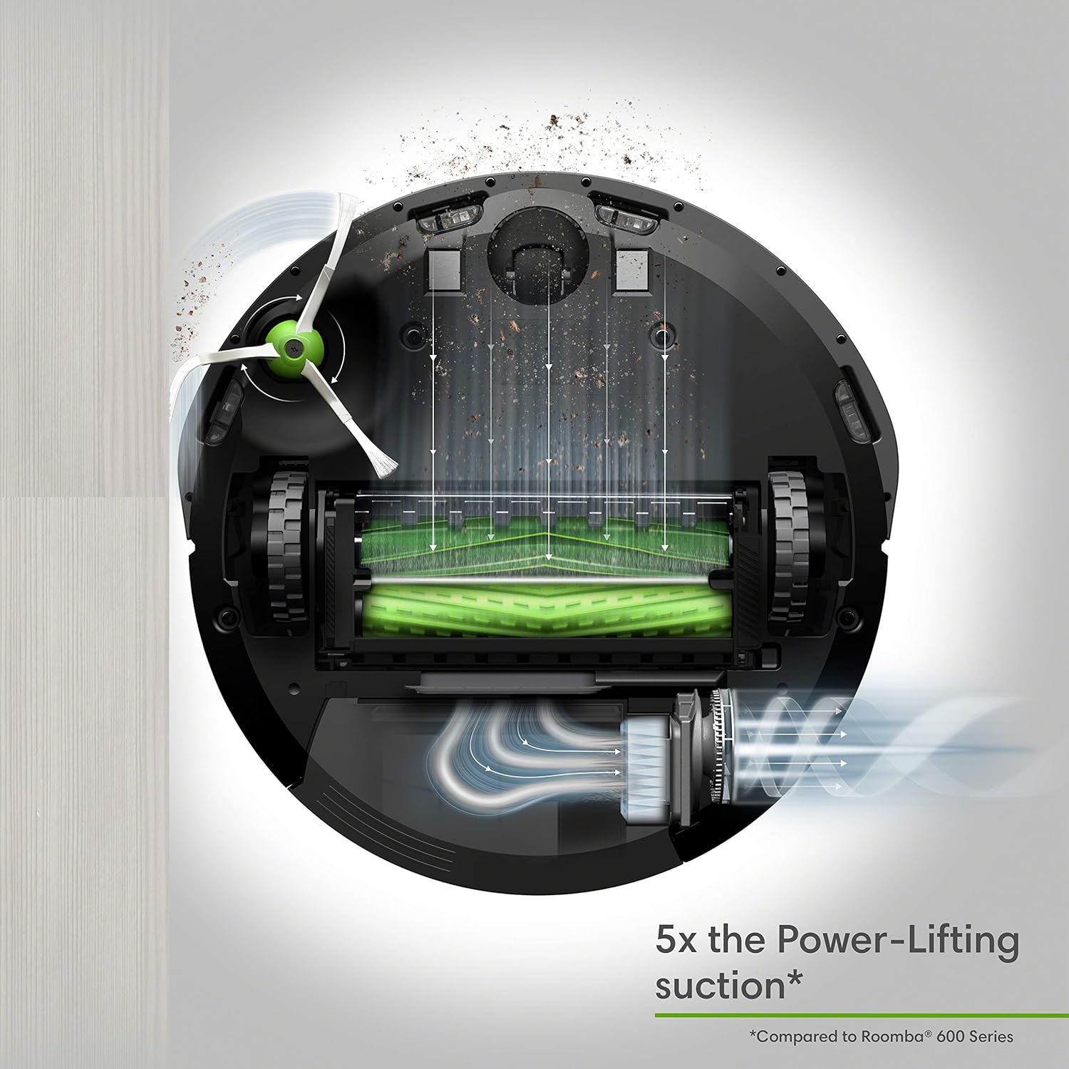 iRobot Roomba E5 (5150) Robot Vacuum - Wi-Fi Connected, Works with Alexa, Ideal for Pet Hair, Carpets, Hard, Self-Charging Robotic Vacuum, Black -