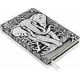 Elephant Embossed Leather Journal Notebook - 3D Handmade Vintage Notebooks Travel Diary with Lined Paper Antique Leather Sketchbook Writing Journals for Women & Men (A5, Silver)