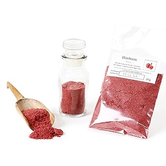 Himbeer Pulver | Himbeere-Pulver | Fruchtpulver | 100% Himbeeren zum Backen und Kochen | Zuckerersatz oder Fruchtsalze | Natu
