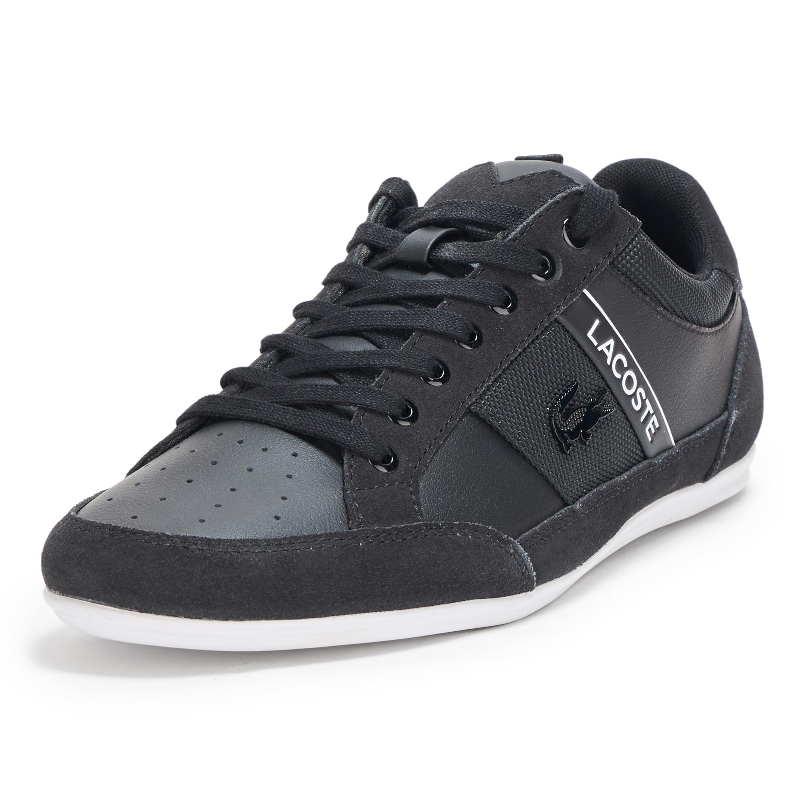Lacoste Men's Chaymon Sneaker, Black & White, 12 Image Lacoste Men's Chaymon Sneaker, Black & White, 12 Image