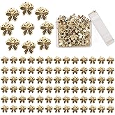 ANBALA Small Gold Mini Hair Clips Flower Hair Clips Plastic Mini Hair Claw Clips for Women Girls (50Pcs)