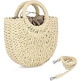 FENBEN Straw Hobo Bags for Women Small Crossbody Bag Beach Purse Weave Shoulder Handbag Rattan