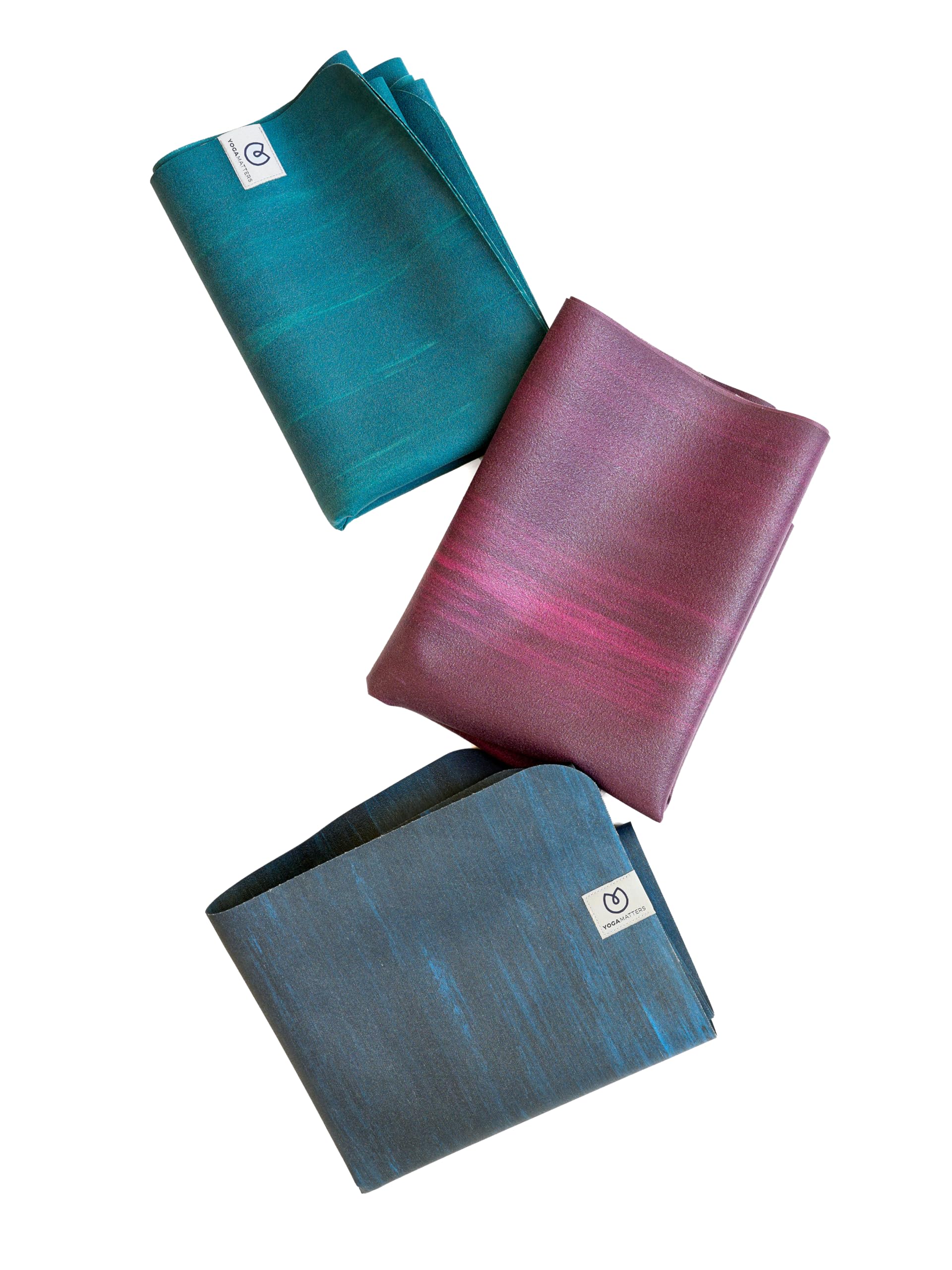 Yogamatters Eco Travel Yoga Mat 1mm | Lightweight, Foldable, Eco Friendly and Vegan | Non-Slip Exercise Mat for Yoga, Pilates, Gym and Fitness (Berry)