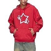 Zanivoka Womens Mens Hoodies Oversized Star Y2k Hoodie Acid Wash Sweatshirts Graphic Vintage Sweatshirt Streetwear Couple