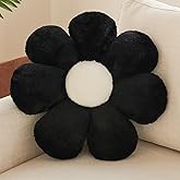 Xuyier Flower Pillow, Decorative Throw Pillow, 14.9“ Cute Daisy Pillow, Aesthetic Fun Decor Pillows for Bed, Flower Shaped Accent Cozy Pillow for Couch