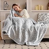 Bearhug Heated Blanket 6 Heat Settings Electric Blanket, 4-Hour Auto Shut-Off, Luxurious Faux Fur & Sherpa Dual-Sided Heated Throw, Machine Washable, 50 x 60 Inches, Gift-Ready Elegant Packaging