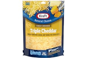 Kraft Finely Shredded Natural Triple Cheddar Shredded Cheese (8 oz Pouch)