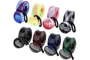 8 Pieces Fishing Rod Cover Fishing Pole Glove Protector Cover Rod Sleeve with Lanyard for Fly, Spinning, Casting, Sea Fishing