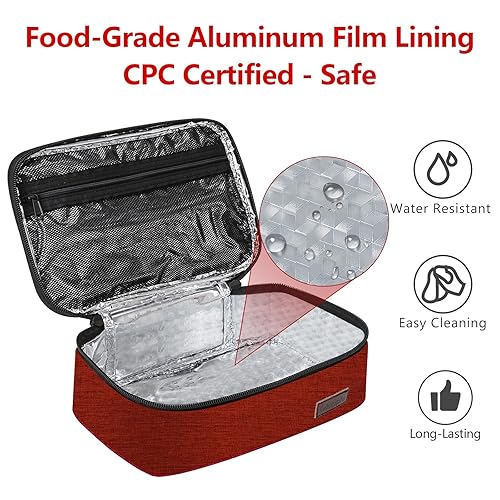 Gloppie Small Lunch Bag Insulated Lunch Box for Women Girls Kids