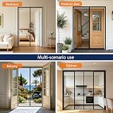 DIKER Fly Screen Doors Mesh 75x200cm Black Magnetic Curtain view 7