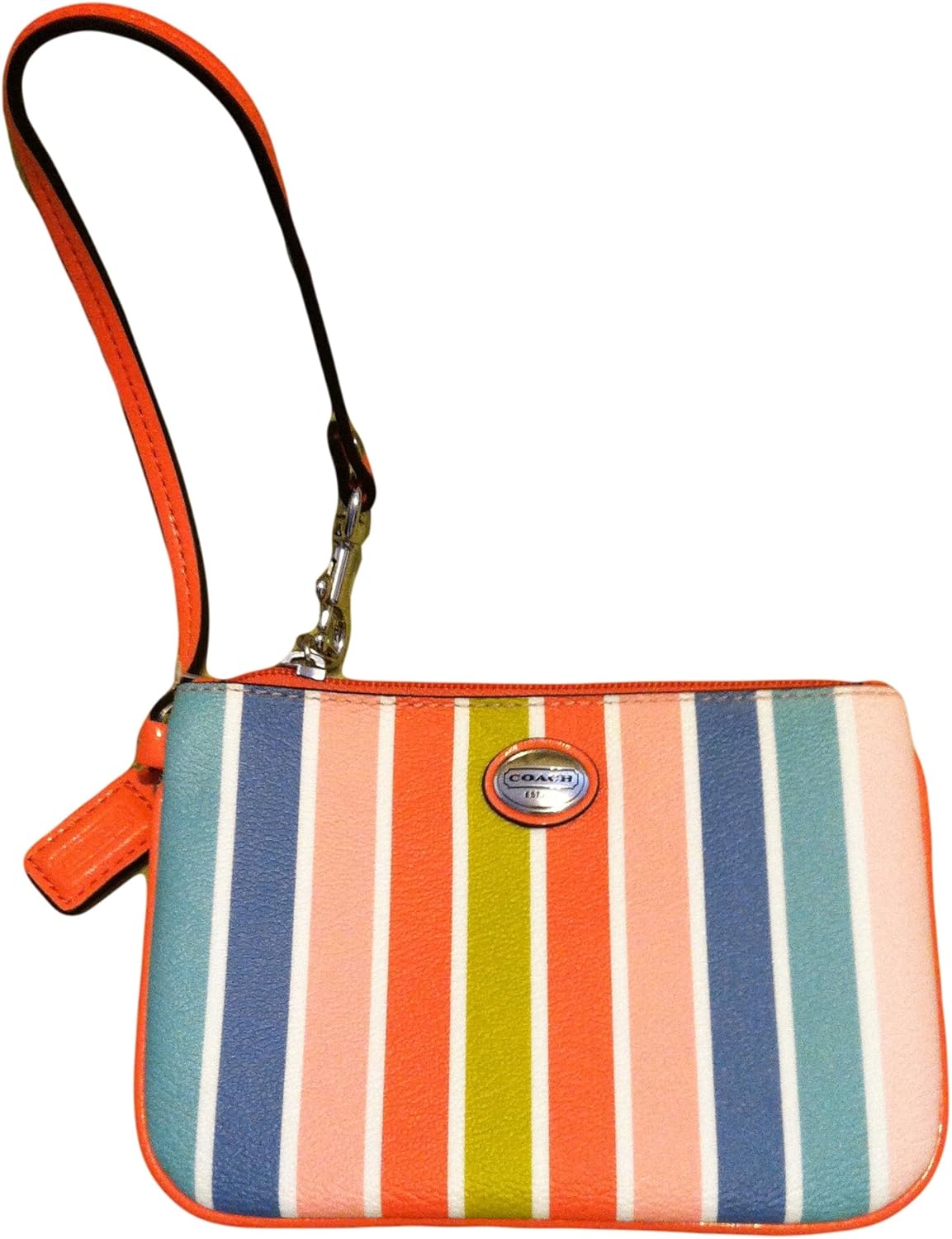 coach stripe wristlet
