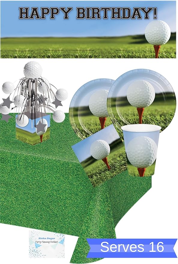 Golf Party Supplies and Decorations Golf Plates Cups