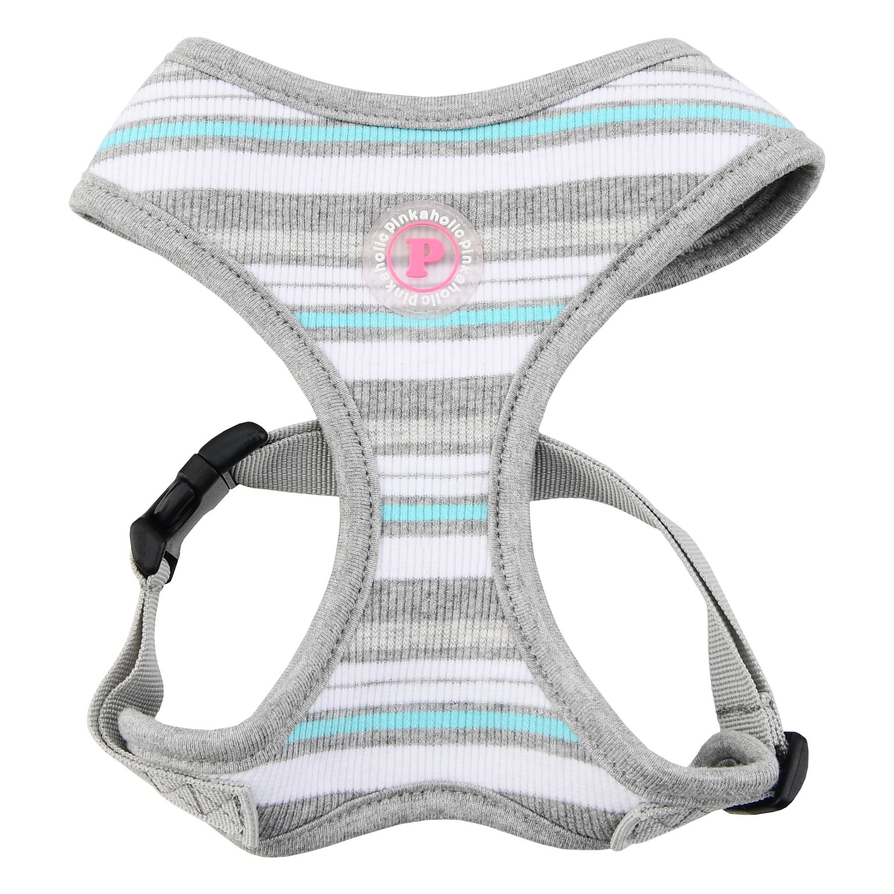 Puppia Pinkaholic New York Cara Dog Harness, Small, Mélange Grey