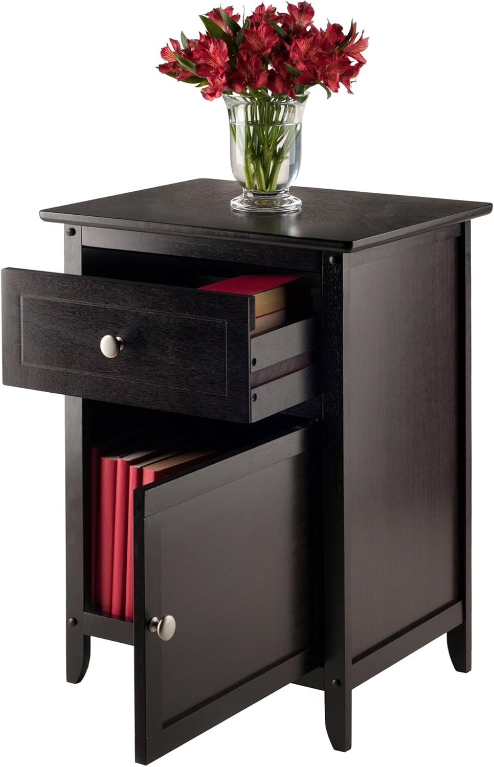 Winsome Eugene Accent Table, 18.9 inches, Espresso: Furniture & Decor