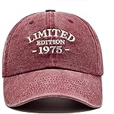 LAMCEPLU 50th Birthday Gifts for Him Her, Happy 50th Birthday Decorations - Embroidered Baseball Cap Adjustable