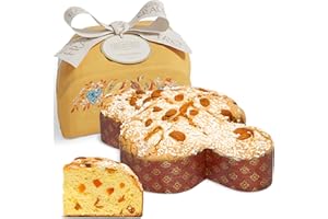 Panettone Italian Easter Cake with Candied Fruit - 26.5 Oz, 750gr - Pasticceria Fraccaro 1932, Traditional Italian Cake with 