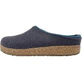 HAFLINGER Kris Wool Felt Clogs for Men &amp; Women &ndash; Warm Unisex House Shoes with Arch Support &amp; Rubber Sole