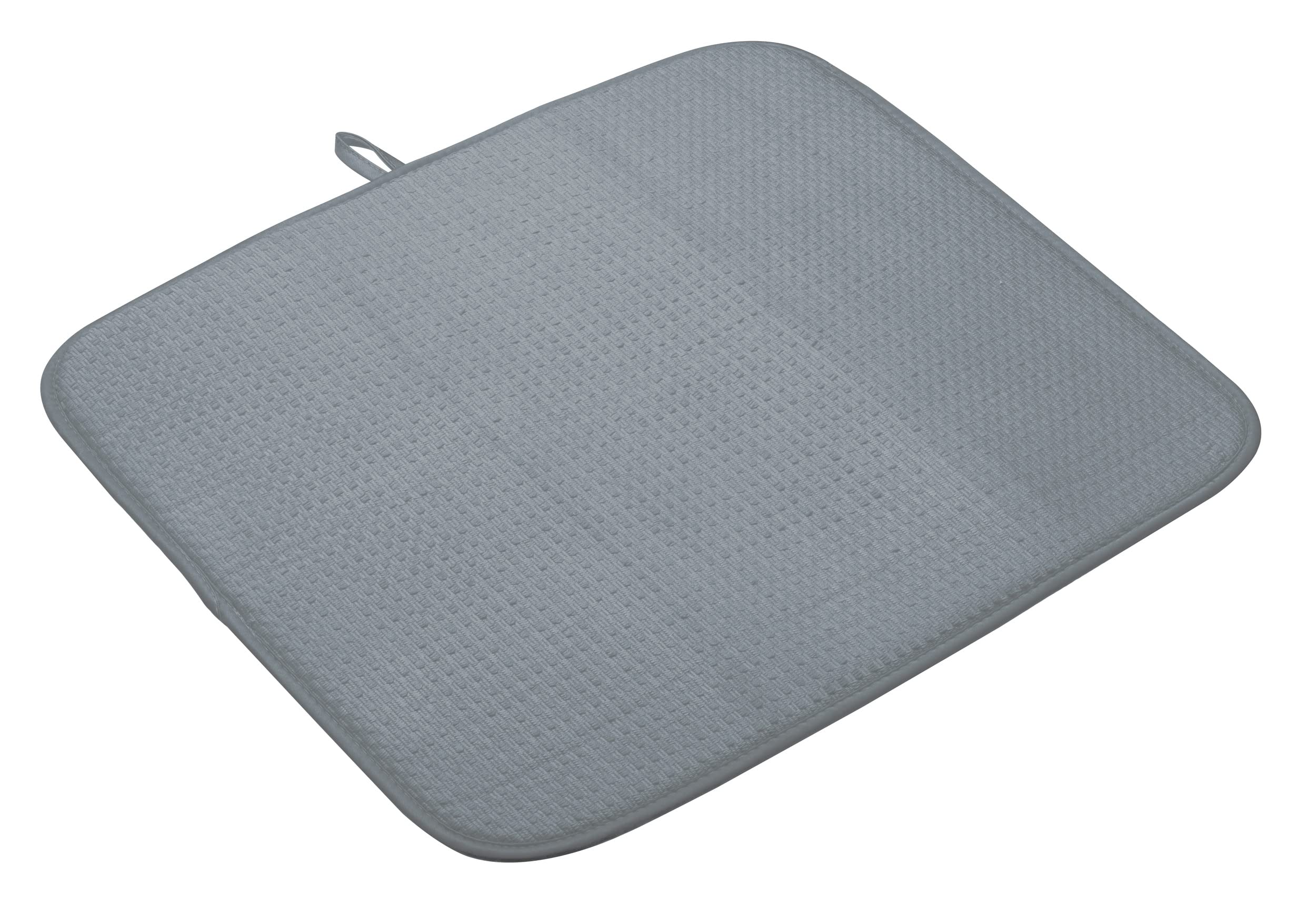 KitchenCraft Super-Absorbent Large Dish Drying Mat, 45 x 4 cm (17.5" x 16") - Grey